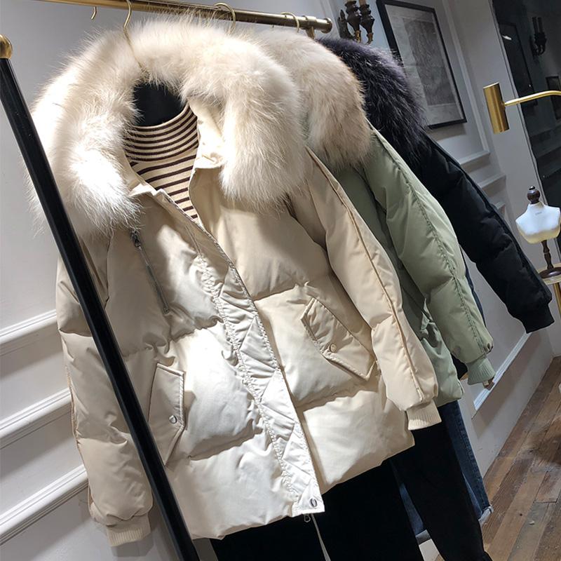 Women Down Parkas Jacket Duck Down Filling Loose Women Winter Coat Snow Wear Large Fur Hooded Warm Female Overcoat Outwear G878
Women Down Parkas Jacket Duck Down Filling Loose Women Winter Coat Snow Wear Large Fur Hooded Warm Female Overcoat Outwear G878