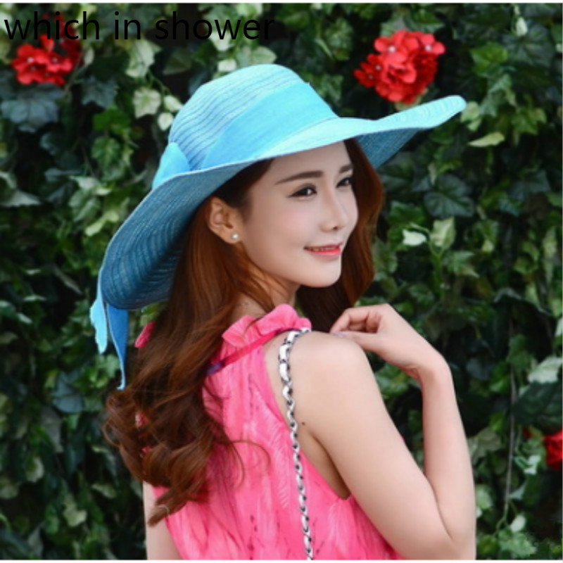 Which in shower fashion wide brim female floppy sun hat casual large brim beach cap women summer hat panama straw chapeau femme, Sky blue
Which in shower fashion wide brim female floppy sun hat casual large brim beach cap women summer hat panama straw chapeau femme, Sky blue