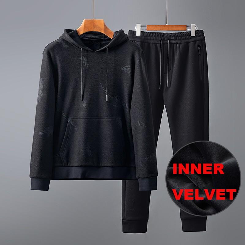 New Hooded Mens Sets (sweatshirt+pants) Luxury Add Velvet Thicken Casual Sports Male Suits Fashion Slim Fit Black Man Hoodies, Black tz202036
New Hooded Mens Sets (sweatshirt+pants) Luxury Add Velvet Thicken Casual Sports Male Suits Fashion Slim Fit Black Man Hoodies, Black tz202036