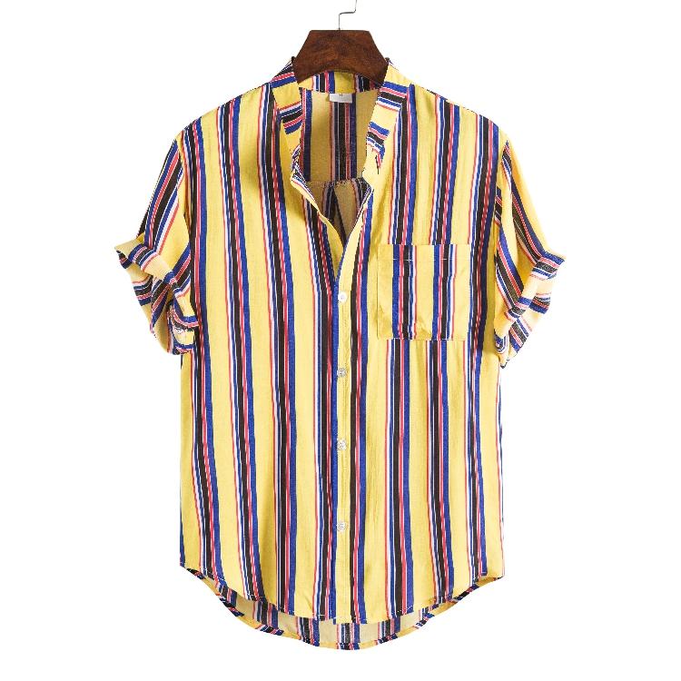 Casual Stripe Collar Shirt Men Cotton Slim Fit Man Shirts Short Sleeve Shirts Man summer Men's Clothing, Tw10
Casual Stripe Collar Shirt Men Cotton Slim Fit Man Shirts Short Sleeve Shirts Man summer Men's Clothing, Tw10