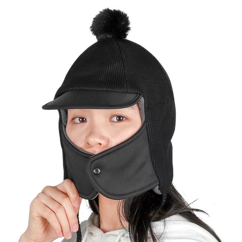 Polar Fleece Trapper Bomber Hat With Earflap Adjustable Cap Windproof Warm Headgear Skiing Caps With Three-dimensional Hat Brim, Black
Polar Fleece Trapper Bomber Hat With Earflap Adjustable Cap Windproof Warm Headgear Skiing Caps With Three-dimensional Hat Brim, Black