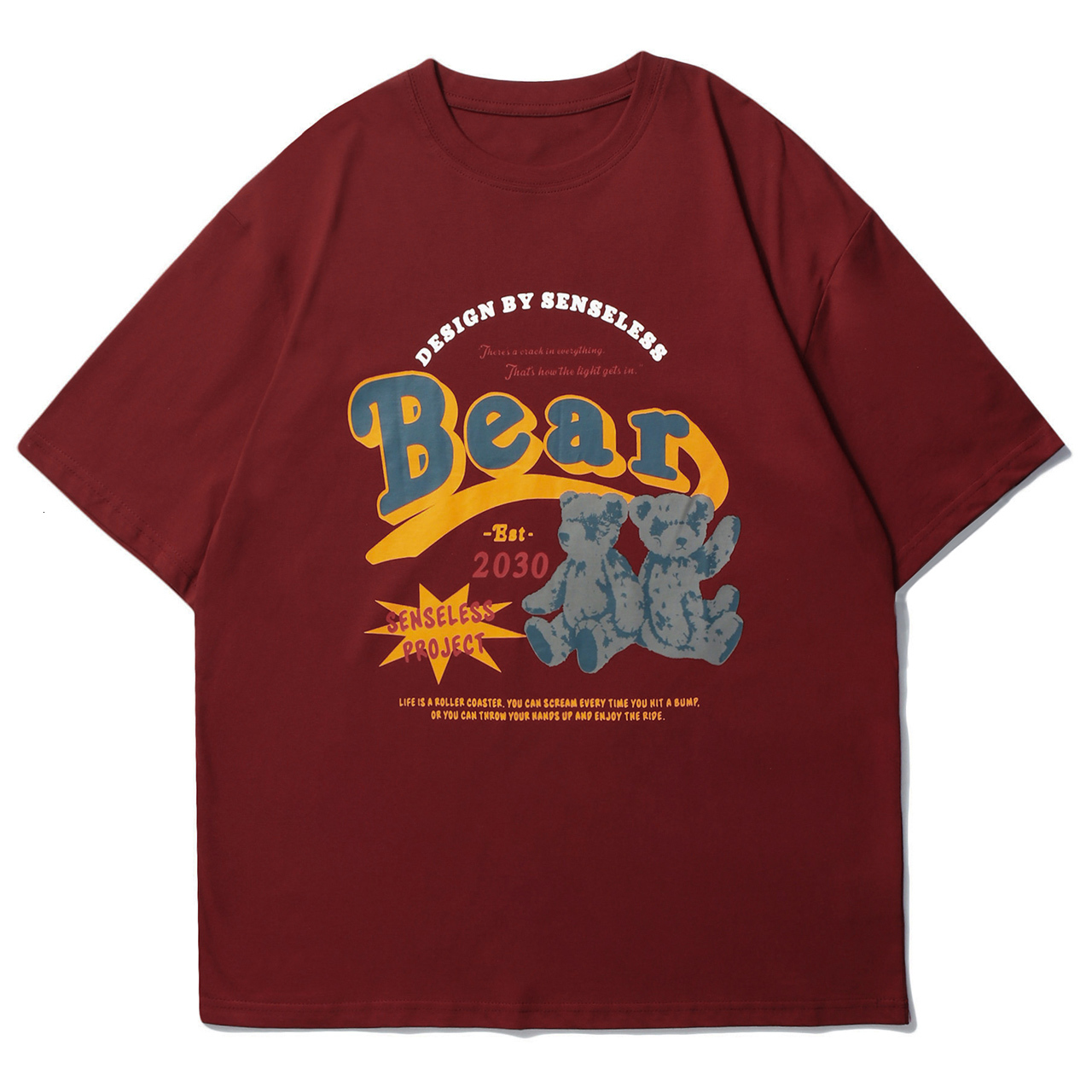 New 2021 Hip Hop Men Vintage Dark Bear Print Streetwear Pure Cotton Casual Top T-shirt Harajuku Clothing Black Qp7d, Red
New 2021 Hip Hop Men Vintage Dark Bear Print Streetwear Pure Cotton Casual Top T-shirt Harajuku Clothing Black Qp7d, Red