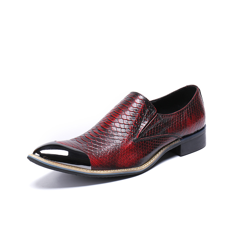 Fashion Pointed Personality Pointed Metal Fish Scale Fashion Men's Leather Shoes Casual Low Shoes Leather Feet Hair Tide, Wine red
Fashion Pointed Personality Pointed Metal Fish Scale Fashion Men's Leather Shoes Casual Low Shoes Leather Feet Hair Tide, Wine red