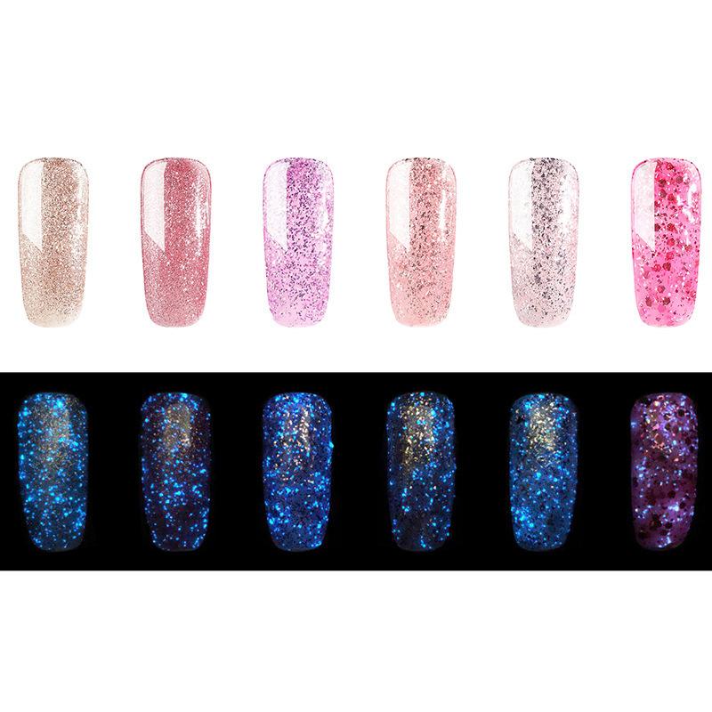 Tipart 1pcs Super Glitter Glow In The Dark Night Rose Gold Nail Gel Nail Art UV Gel Lacquer Hybrid 3D Fluorescent Varnish, 6022
Tipart 1pcs Super Glitter Glow In The Dark Night Rose Gold Nail Gel Nail Art UV Gel Lacquer Hybrid 3D Fluorescent Varnish, 6022