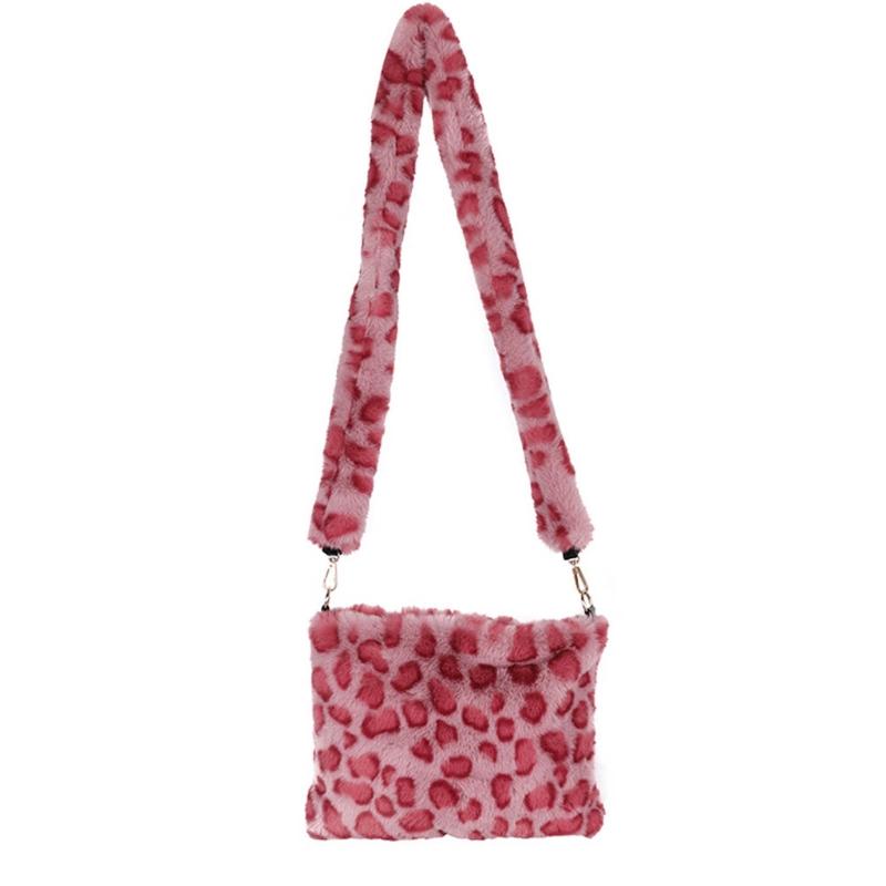 Women Leopard Print Plush Shoulder Crossbody Bag Tote Satchel Messenger Purse 28GD, Pink
Women Leopard Print Plush Shoulder Crossbody Bag Tote Satchel Messenger Purse 28GD, Pink