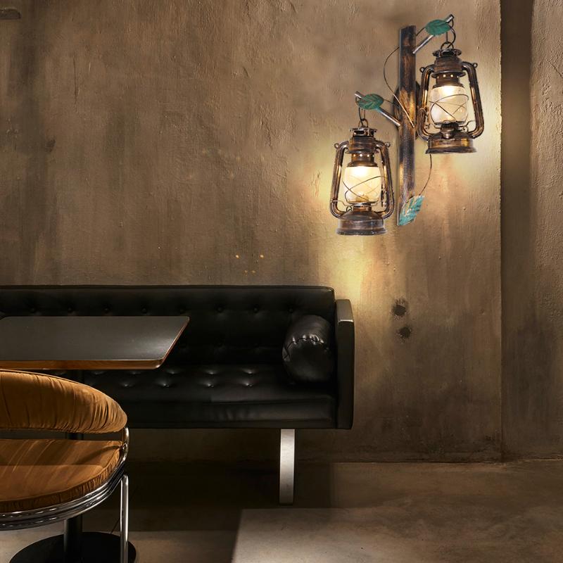 Artpad Rusty Metal Wall-Kerosene-Lamp Tree Branches Design 2 Lamp Sconces Light for Restaurant Dining room Kitchen Bedroom Light
Artpad Rusty Metal Wall-Kerosene-Lamp Tree Branches Design 2 Lamp Sconces Light for Restaurant Dining room Kitchen Bedroom Light