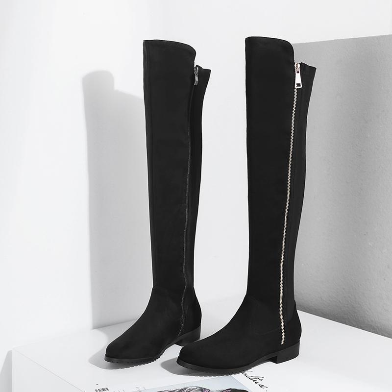 Zipper Faux Suede Knee High Boots Women Fashion Flat Round Toe Winter Boots 2020 Women Flock Leather High Female Wine red1, Dark gray
Zipper Faux Suede Knee High Boots Women Fashion Flat Round Toe Winter Boots 2020 Women Flock Leather High Female Wine red1, Dark gray