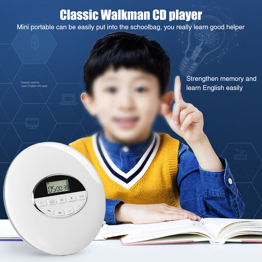 Battery Powered Anti Skip Car USB AUX Small With LCD Display Round 3.5mm Jack Compact Portable CD Player Music Support TF Card
Battery Powered Anti Skip Car USB AUX Small With LCD Display Round 3.5mm Jack Compact Portable CD Player Music Support TF Card