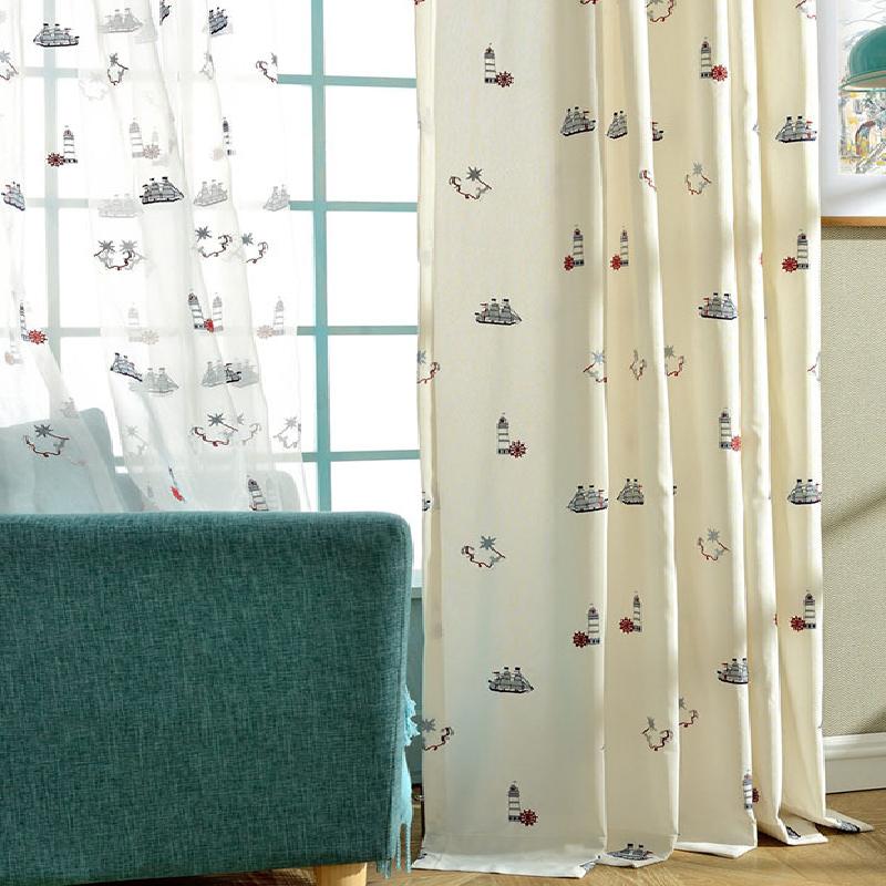 Modern Curtains for Living Dining Room Bedroom Cotton and Linen Fabric Embroidery Curtain Tulle Organza Sailing Lighthouse Tulle
Modern Curtains for Living Dining Room Bedroom Cotton and Linen Fabric Embroidery Curtain Tulle Organza Sailing Lighthouse Tulle