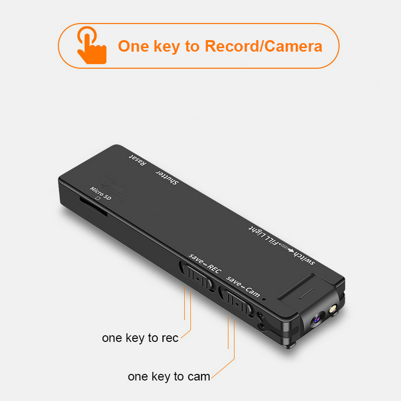 Body Camera Mini Digital HD Cameras Micro Cam Magnetic Motion Snapshot Flashlight Loop Recording Camcorder Video Cams A3