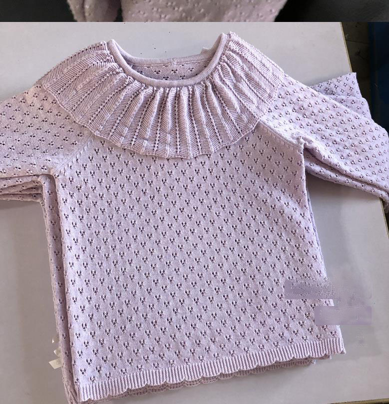 2020 New Children Baby Fashion Hole Ruffles Collar knitting Sweater, Princess Solid Knitting Pullovers 6 pieces/lot, Wholesale, Brown
2020 New Children Baby Fashion Hole Ruffles Collar knitting Sweater, Princess Solid Knitting Pullovers 6 pieces/lot, Wholesale, Brown