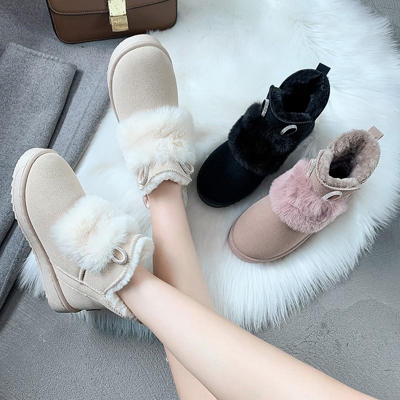 EMMA YHBL 2020 Winter Snow Boots Women Medium Tube Round Head Flat Bottom Versatile Plush Thickening Warm Waterproof Shoes, Beige
EMMA YHBL 2020 Winter Snow Boots Women Medium Tube Round Head Flat Bottom Versatile Plush Thickening Warm Waterproof Shoes, Beige