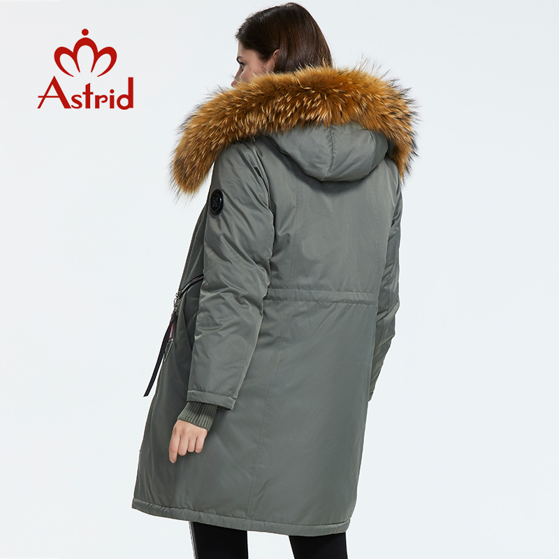Astrid Winter new arrival down jacket women with a fur collar loose clothing outerwear quality women winter coat AR-9160 201019