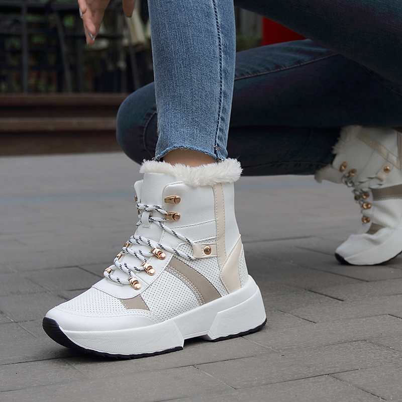 New Women's Winter Boots Casual Snowboots Heavy Soles Plus Velvet Hot Cotton Shoes Anti-slip Tides V05s, White plus cotton.
New Women's Winter Boots Casual Snowboots Heavy Soles Plus Velvet Hot Cotton Shoes Anti-slip Tides V05s, White plus cotton.