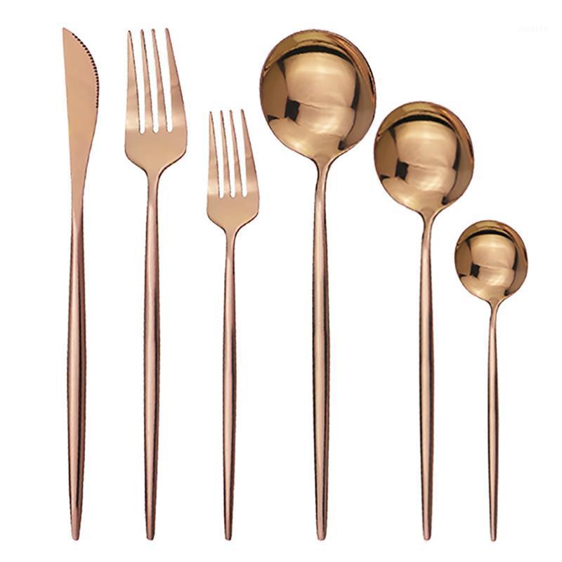 Western Cutlery Set 6Pcs/Set Knife Fork Spoons Flatware Set Rose Stainless Steel Dinnerware Kitchen Tableware Silverware1
Western Cutlery Set 6Pcs/Set Knife Fork Spoons Flatware Set Rose Stainless Steel Dinnerware Kitchen Tableware Silverware1