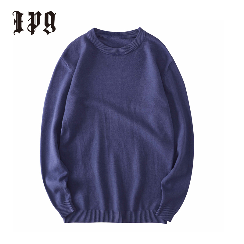 Ipg Fashion Men Knitted Sweaters Casual Pullover Mens Elasticity Solid Multicolor Knitwear Sweater British Style Man Tops 201203