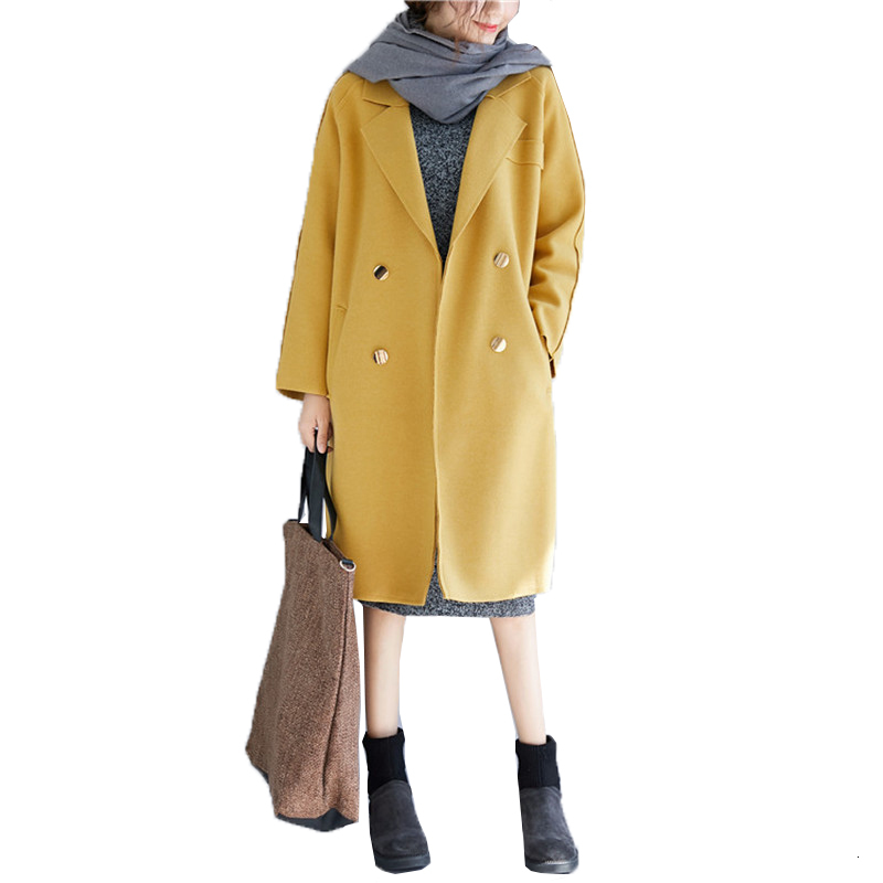 2021 New Winter Autumn Woman's Wool Jacket Lapel Big Double Size Breasted Cotton Warm Coat Leisure Clothes A855 T408, Gray.
2021 New Winter Autumn Woman's Wool Jacket Lapel Big Double Size Breasted Cotton Warm Coat Leisure Clothes A855 T408, Gray.