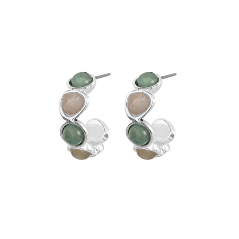 2020 New Trendy Boho Light Grey and Peach Burgundy Purple Green Mixed Stone Small Hoop Earrings For Women Lady Ear Accessories
2020 New Trendy Boho Light Grey and Peach Burgundy Purple Green Mixed Stone Small Hoop Earrings For Women Lady Ear Accessories