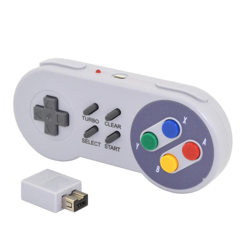 xunbeifang Wireless Button Style Controller Gamepad for SNES mini console with turbo and clear function
xunbeifang Wireless Button Style Controller Gamepad for SNES mini console with turbo and clear function