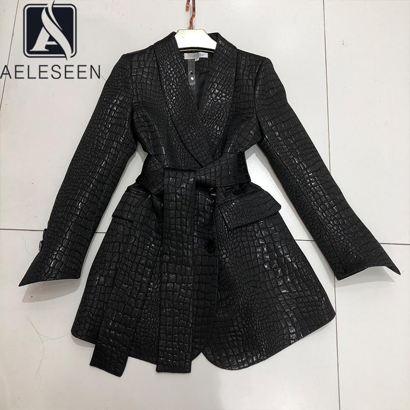 AELESEEN Runway Fashion Women Blazer Autumn Winter Sashes Black Office Ladies Elegant Button Party Holiday Blazers, As pic
AELESEEN Runway Fashion Women Blazer Autumn Winter Sashes Black Office Ladies Elegant Button Party Holiday Blazers, As pic