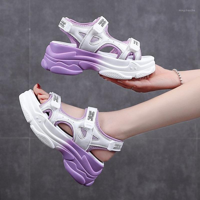 Summer Sandals for Women Wedge Shoes Hook-loop Microfiber High Heels Sandals Trend Gladiator Platform1, Purple
Summer Sandals for Women Wedge Shoes Hook-loop Microfiber High Heels Sandals Trend Gladiator Platform1, Purple