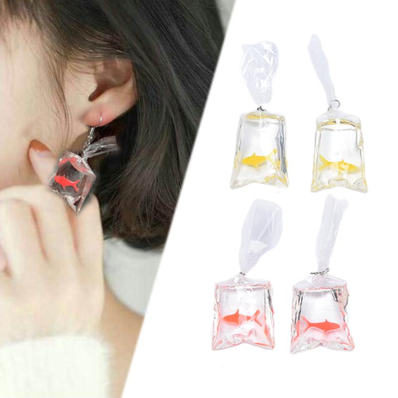 Dangle & Chandelier 1Pair Cute Cartoon Resin Goldfish Imitation Water Bag Shape Charms Earrings Funny Pouch Jewelry DIY Handmade
Dangle & Chandelier 1Pair Cute Cartoon Resin Goldfish Imitation Water Bag Shape Charms Earrings Funny Pouch Jewelry DIY Handmade