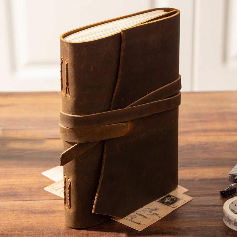 Blank Diaries Journals notebook note book genuine leather thick Vintage 100% Cowhide Diary Journal Sketchbook Planner
Blank Diaries Journals notebook note book genuine leather thick Vintage 100% Cowhide Diary Journal Sketchbook Planner
