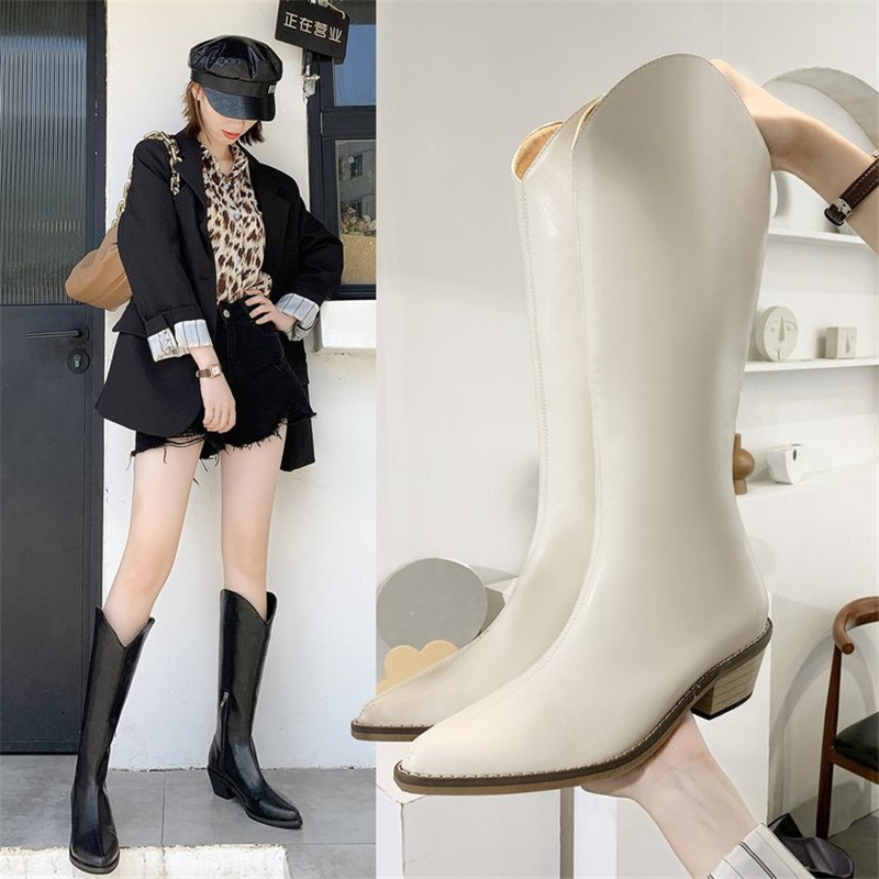 2021 New Autumn High-quality Fashion Women Leather Pointed to Women's Toe Boots at Height of the High Knee Anti-wear Slip-resistant OTDT, Black
2021 New Autumn High-quality Fashion Women Leather Pointed to Women's Toe Boots at Height of the High Knee Anti-wear Slip-resistant OTDT, Black