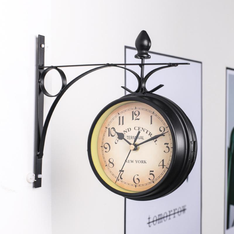 Double Sided Wall Clocks Garden Double Sided Clock Silent Non Ticking Vintage Retro Ornament Indoor/Outdoor Mute Wall Clock
Double Sided Wall Clocks Garden Double Sided Clock Silent Non Ticking Vintage Retro Ornament Indoor/Outdoor Mute Wall Clock