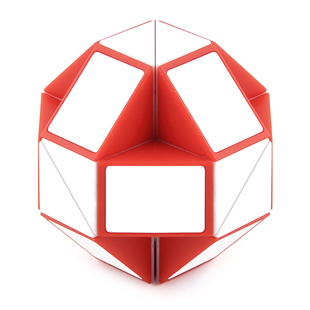 Snake Cube Twist Folding Puzzle Fidget Toy 24 Blocks Magic Ruler Anti Stress Reliever Brain Teaser Educational Games Xmas Games for Kids Adults Childr
