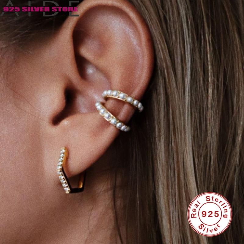Aide 925 Sterling Silver Piercing Hexagon Zircon Women's Earrings 2021 Fashion Ladies' Hoop Earring Jewelry For Party
Aide 925 Sterling Silver Piercing Hexagon Zircon Women's Earrings 2021 Fashion Ladies' Hoop Earring Jewelry For Party