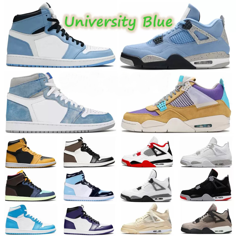 University Blue 4 1s Jumpman 1 Basketball Shoes Black Cat 4s Sail Bred What The Guava Ice Hype Royal Pine Green Obsidian UNC Sports Men Women Sneakers, 48
University Blue 4 1s Jumpman 1 Basketball Shoes Black Cat 4s Sail Bred What The Guava Ice Hype Royal Pine Green Obsidian UNC Sports Men Women Sneakers, 48