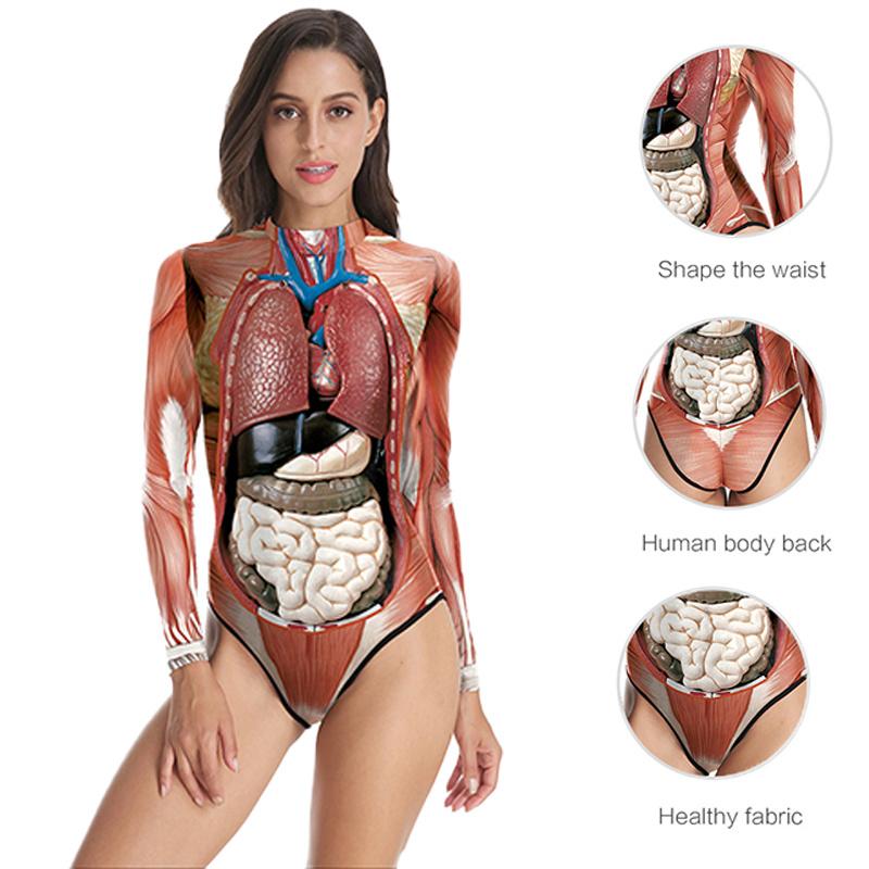 Halloween Costumes Bodysuit Women Funny Festivals Performances Costumes Clothes COS Long Sleeve Jumpsuit Internal Organs
Halloween Costumes Bodysuit Women Funny Festivals Performances Costumes Clothes COS Long Sleeve Jumpsuit Internal Organs