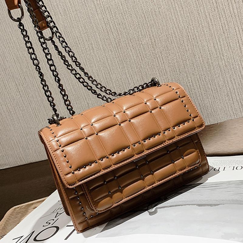 Luxury Rivet Design Crossbody Bags High Quality PU Leather Shoulder Handbags Women's Cross Body Bag Small Square Bag, Black
Luxury Rivet Design Crossbody Bags High Quality PU Leather Shoulder Handbags Women's Cross Body Bag Small Square Bag, Black