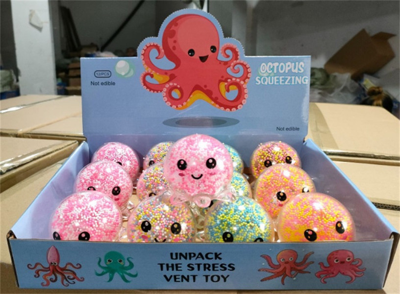 Fidget Toys Squishy New luminous octopus with lamp squid to vent the octopus without liquid decompression foam air balloon children