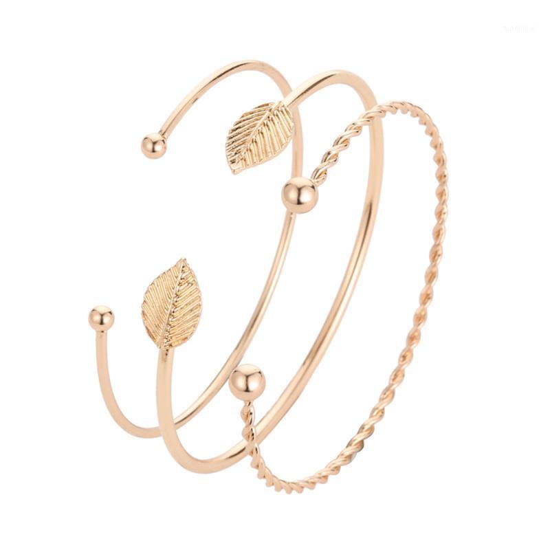 Three-piece Suit Twist Leaves Geometric Opening Bracelet Simple Personality Bracelet Fashion Female Women1
Three-piece Suit Twist Leaves Geometric Opening Bracelet Simple Personality Bracelet Fashion Female Women1