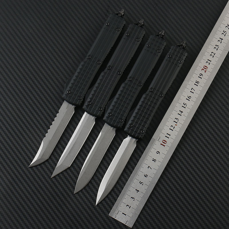 Microtech Ultratech DELTA Automatic knife Combat tactical knife D2 steel T6-6061 aluminum alloy handle Outdoor camping tools pocket knives
Microtech Ultratech DELTA Automatic knife Combat tactical knife D2 steel T6-6061 aluminum alloy handle Outdoor camping tools pocket knives