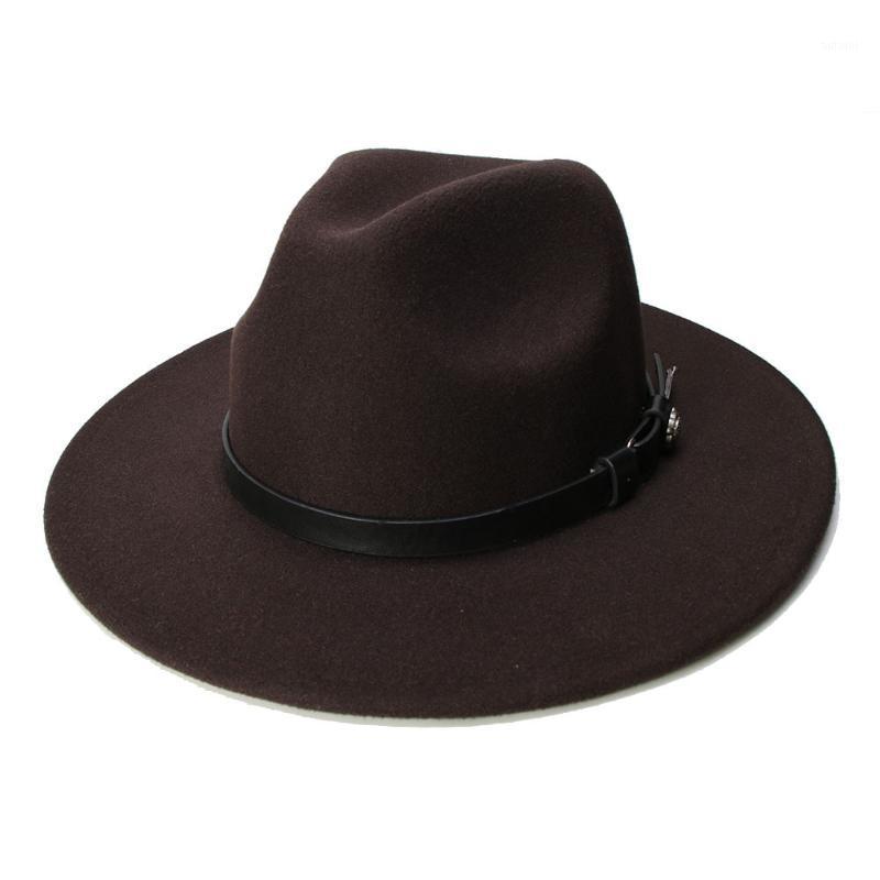LUCKYLIANJI Retro Women Men Vintage 100% Wool Wide Brim Cap Fedora Panama Jazz Bowler Hat Black Leather Band (57cm/adjusted)1
LUCKYLIANJI Retro Women Men Vintage 100% Wool Wide Brim Cap Fedora Panama Jazz Bowler Hat Black Leather Band (57cm/adjusted)1