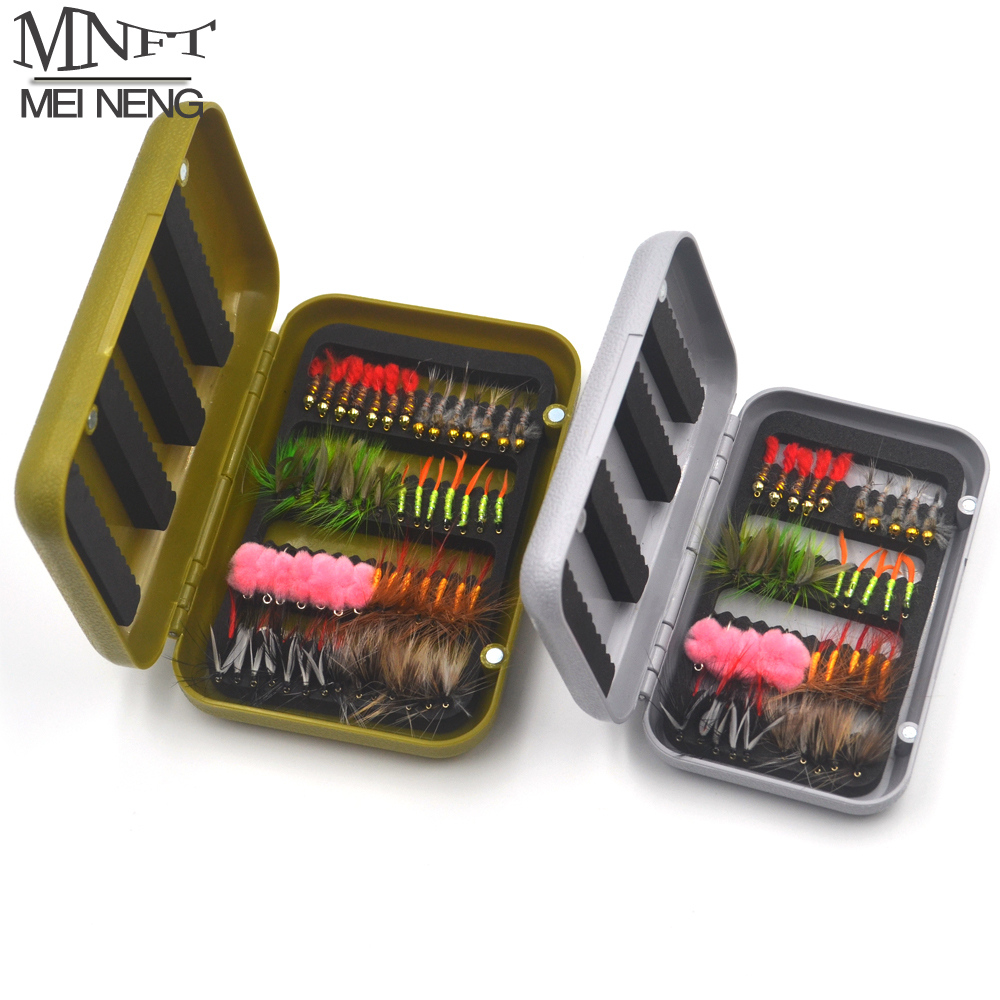 MNFT 1 Set (40/56PCS) Assorted Fly Flies Lure Artificial Imitation Insects Style Fishing Fies Dry/Wet Nymph Bait In Box 201031
MNFT 1 Set (40/56PCS) Assorted Fly Flies Lure Artificial Imitation Insects Style Fishing Fies Dry/Wet Nymph Bait In Box 201031
