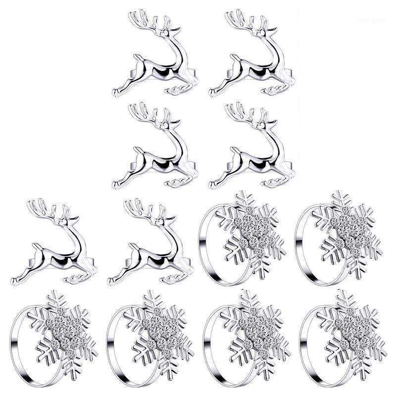 12 Pieces Christmas Napkin Rings Set, 6 Pieces Elk and Rhinestone Snowflake Napkin Rings for Christmas Wedding Supplies1
12 Pieces Christmas Napkin Rings Set, 6 Pieces Elk and Rhinestone Snowflake Napkin Rings for Christmas Wedding Supplies1