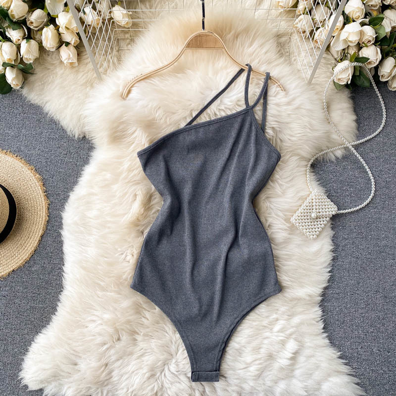 2021 New Singiny thin women sexy off the shoulder solid slingshot bodysuit summer fashionable streetwear overalls C43I, Black
2021 New Singiny thin women sexy off the shoulder solid slingshot bodysuit summer fashionable streetwear overalls C43I, Black