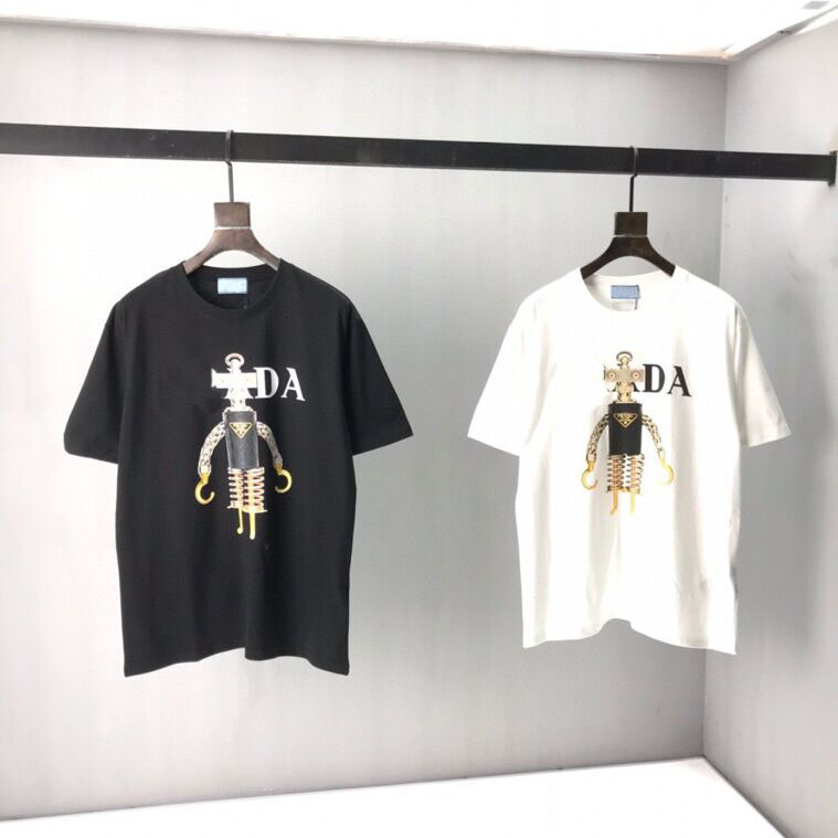 2022ss early spring new high-grade cotton printed T-shirt round neck stitching pullover short sleeves Size: ~xxxl Color: black and white v4s22
2022ss early spring new high-grade cotton printed T-shirt round neck stitching pullover short sleeves Size: ~xxxl Color: black and white v4s22