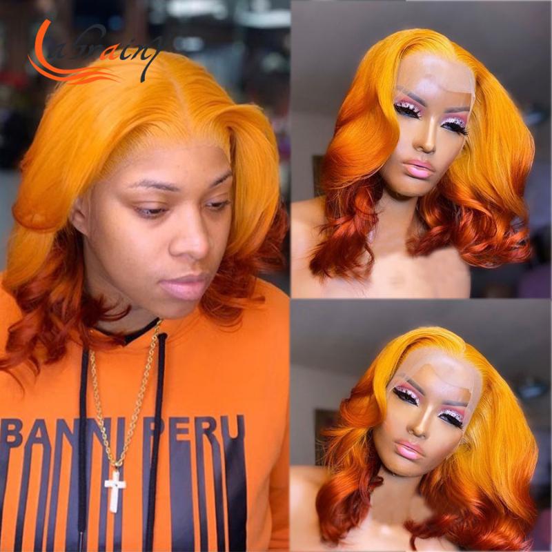 HD Transparent Ombre Orange Body Wave Human Hair Wigs Colored Remy Wig Pre Plucked Bleached Knots Glueless 13x1+4x1
HD Transparent Ombre Orange Body Wave Human Hair Wigs Colored Remy Wig Pre Plucked Bleached Knots Glueless 13x1+4x1