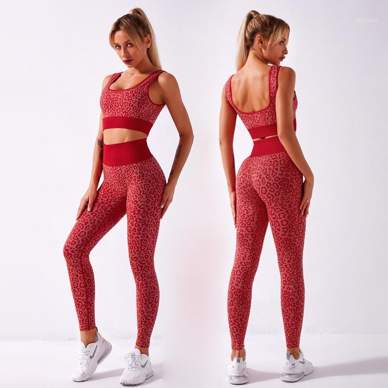 Leopard Seamless Yoga Set Women Workout Clothes High Waist Leggings+Sport Bra Fitness Running Gym Suit Women' sportswear1, Red
Leopard Seamless Yoga Set Women Workout Clothes High Waist Leggings+Sport Bra Fitness Running Gym Suit Women' sportswear1, Red