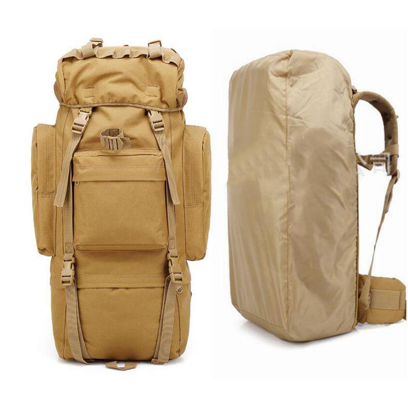 Tactical Backpack Large Capacity Outdoor Sports Bag Backpack Travel Hiking Camping Waterproof Cover 65L, Green
Tactical Backpack Large Capacity Outdoor Sports Bag Backpack Travel Hiking Camping Waterproof Cover 65L, Green