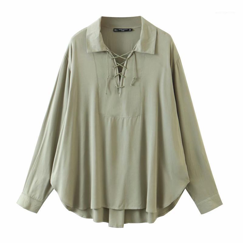 2020 Summer Women Solid Blouses Shirts Tops Long Sleeve Bandage Loose Top Female Safari Style Plus Size Street Smock blusas1
2020 Summer Women Solid Blouses Shirts Tops Long Sleeve Bandage Loose Top Female Safari Style Plus Size Street Smock blusas1