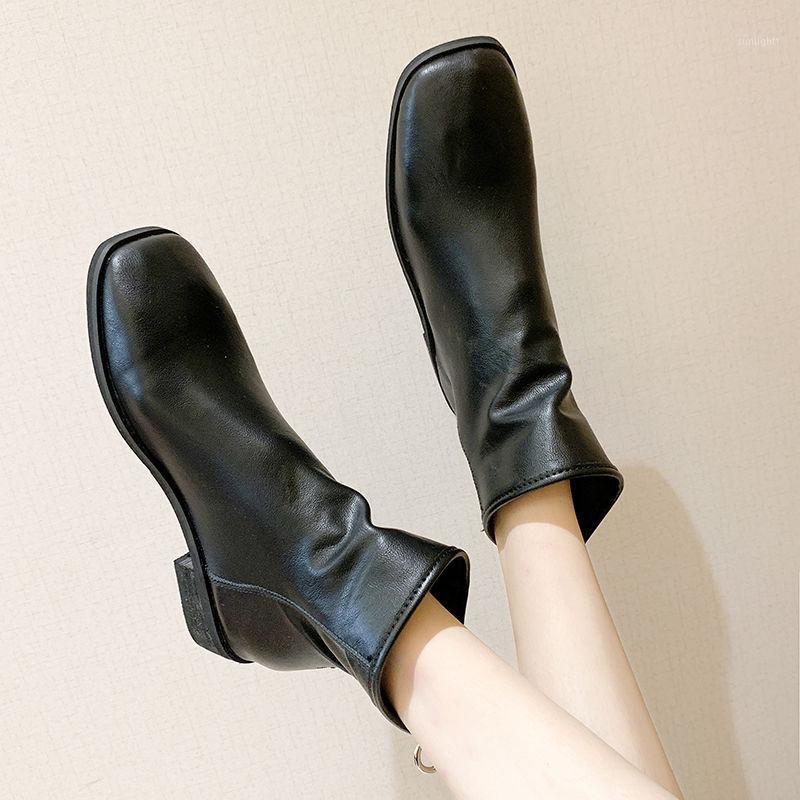 Solid Color Pleated Boots Women Square Toe Leather Shoes Soft Autumn Boots Ladies Black Ankle Back Zipper Low Heel Shoes1, Brown
Solid Color Pleated Boots Women Square Toe Leather Shoes Soft Autumn Boots Ladies Black Ankle Back Zipper Low Heel Shoes1, Brown