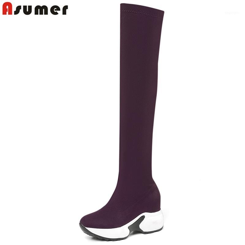 Asumer Plus size 34-43 fashion stretch over the knee boots women platform thigh high boots quality fashion long female1, Camel
Asumer Plus size 34-43 fashion stretch over the knee boots women platform thigh high boots quality fashion long female1, Camel