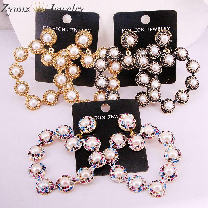 3Pairs, New Hot Fashion Natural Pearl Beads Rhinestone Crystal Paved Women Jewelry Heart shaped Pearl Dangle Earrings1
3Pairs, New Hot Fashion Natural Pearl Beads Rhinestone Crystal Paved Women Jewelry Heart shaped Pearl Dangle Earrings1