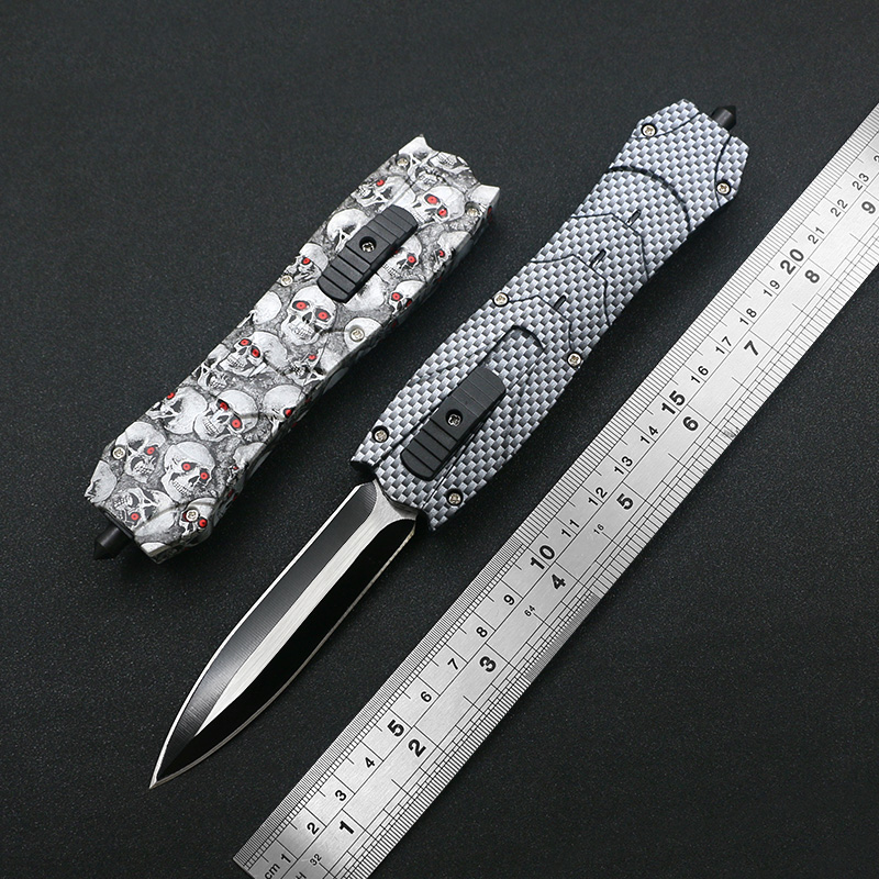 2020 new product 440 steel ABS handle blade blackened processing holiday gift outdoor EDC hunting and survival double action automatic knife
2020 new product 440 steel ABS handle blade blackened processing holiday gift outdoor EDC hunting and survival double action automatic knife